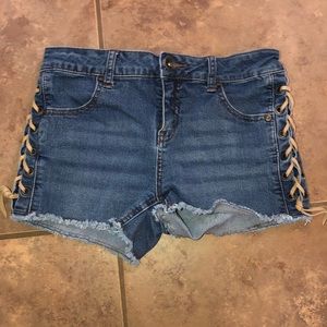Justice jean shorts